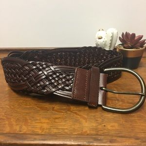 Brown Leather Boho Chic Belt